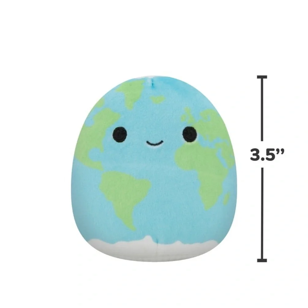 Sun and Earth Squishmallow dog toys  Plush Set - Yellow & Light Blue